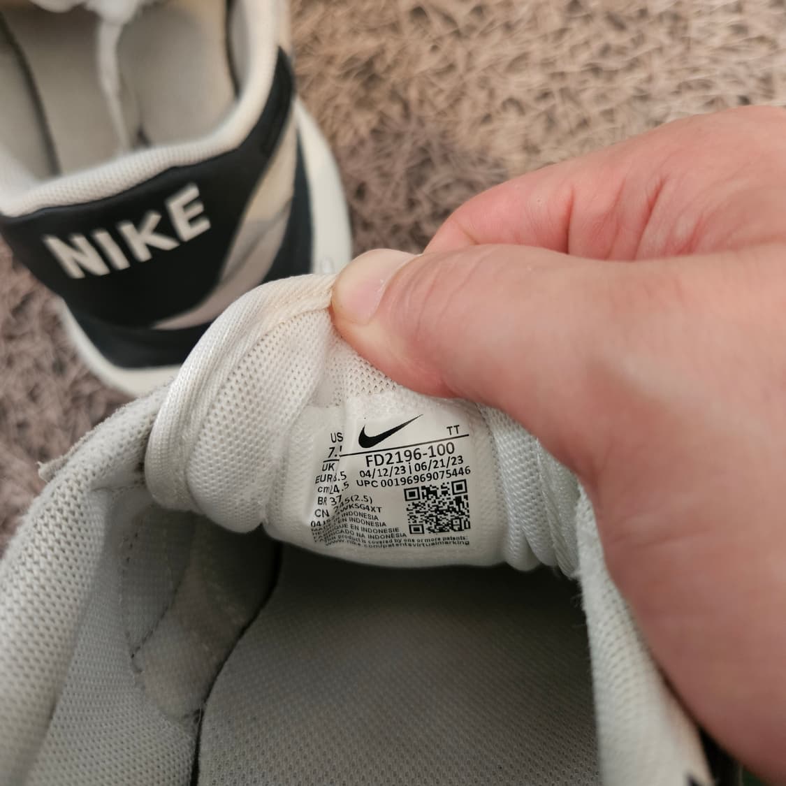 나이키(Nike) 피닉스 와플 서밋 샌드리프트 블랙 스니커즈 상품이미지7