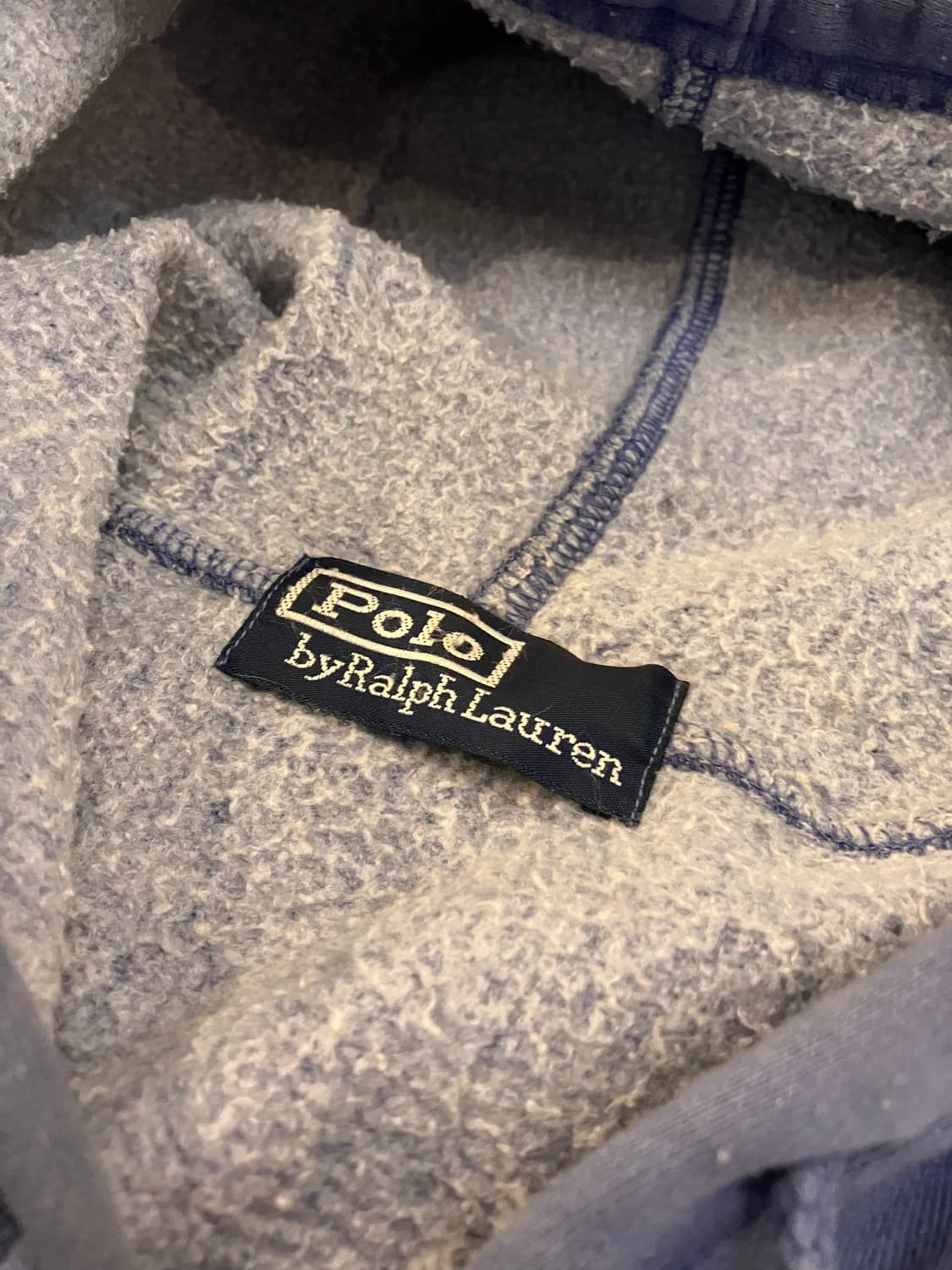 폴로 랄프로렌 컷오프 디테일 후드집업 스카이블루 상품이미지3