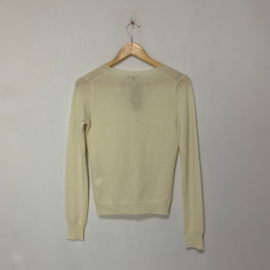 Theory 띠어리 아이보리 빈티지 니트 가디건 캐시미어 100% S 상품이미지6