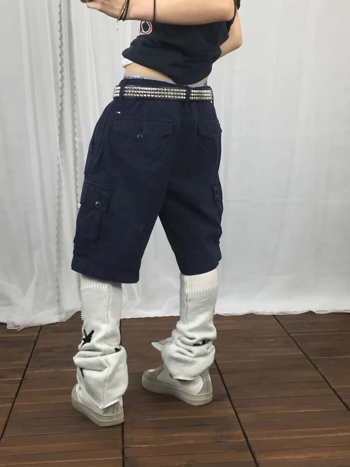 Tommy Hilfiger Navy Cargo Shorts 상품이미지3