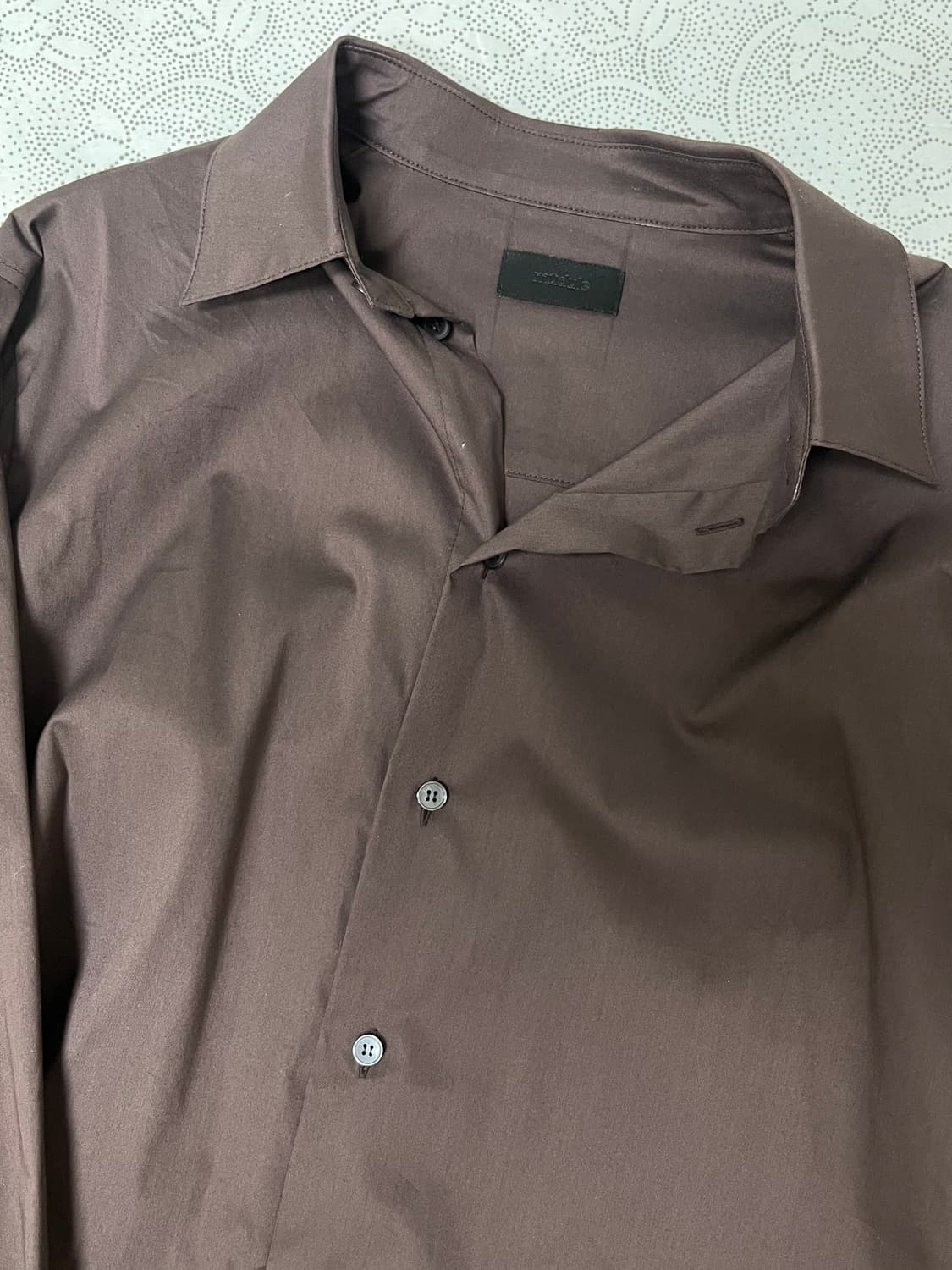 mudule oversized shirt burgundy 상품이미지3