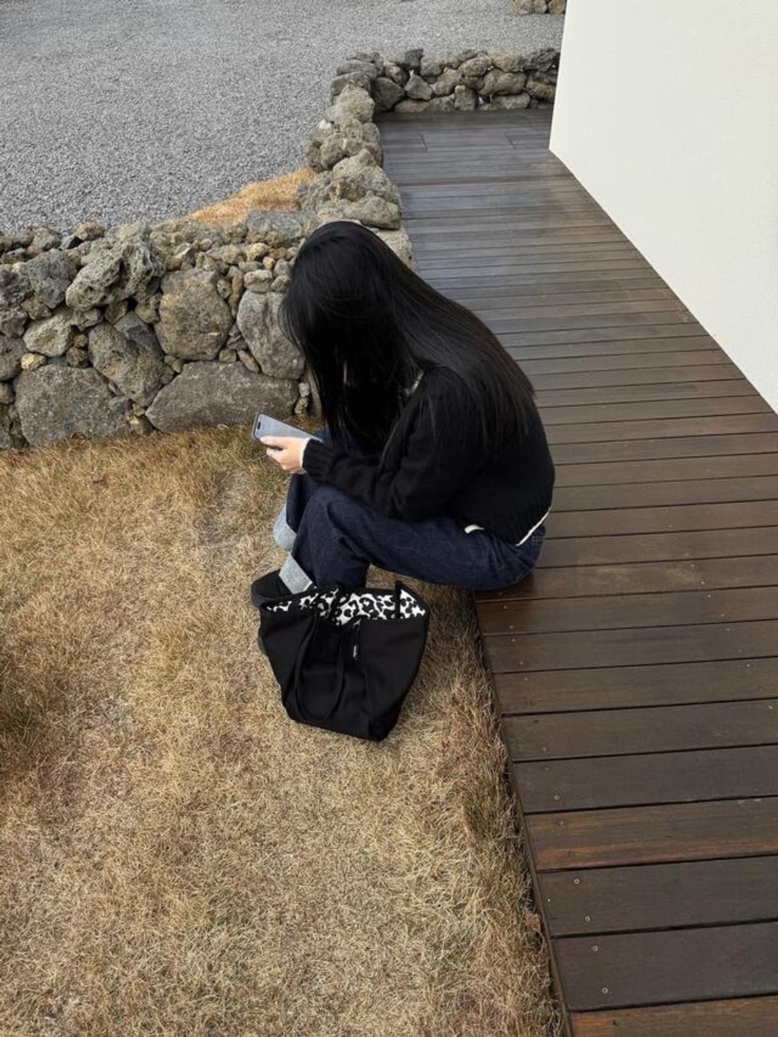 아우스디오 [리버시블/ 미니] 호피 쇼퍼백 상품이미지5