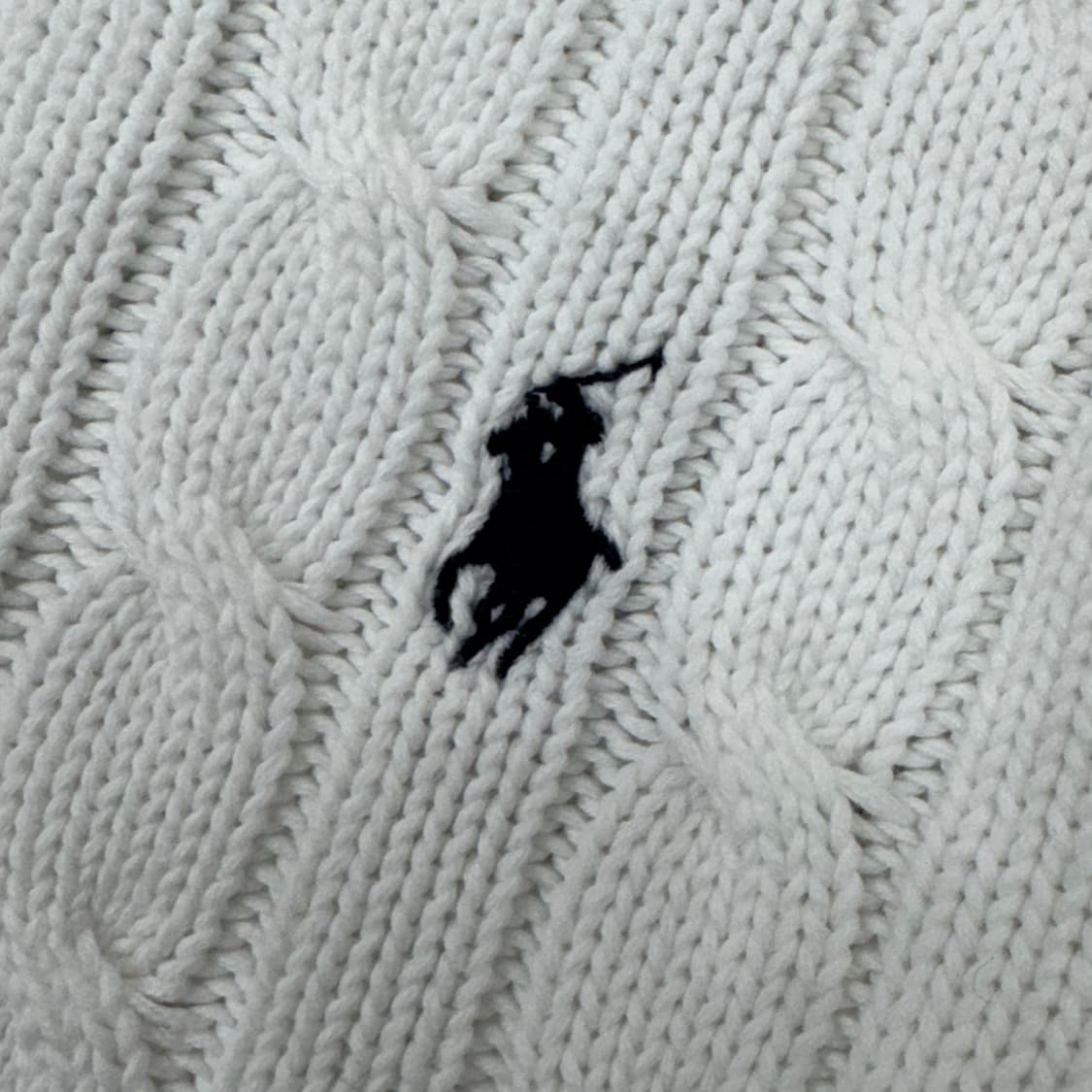 여성용 S 폴로 랄프로렌 화이트 케이블 라운드 니트  상품이미지4