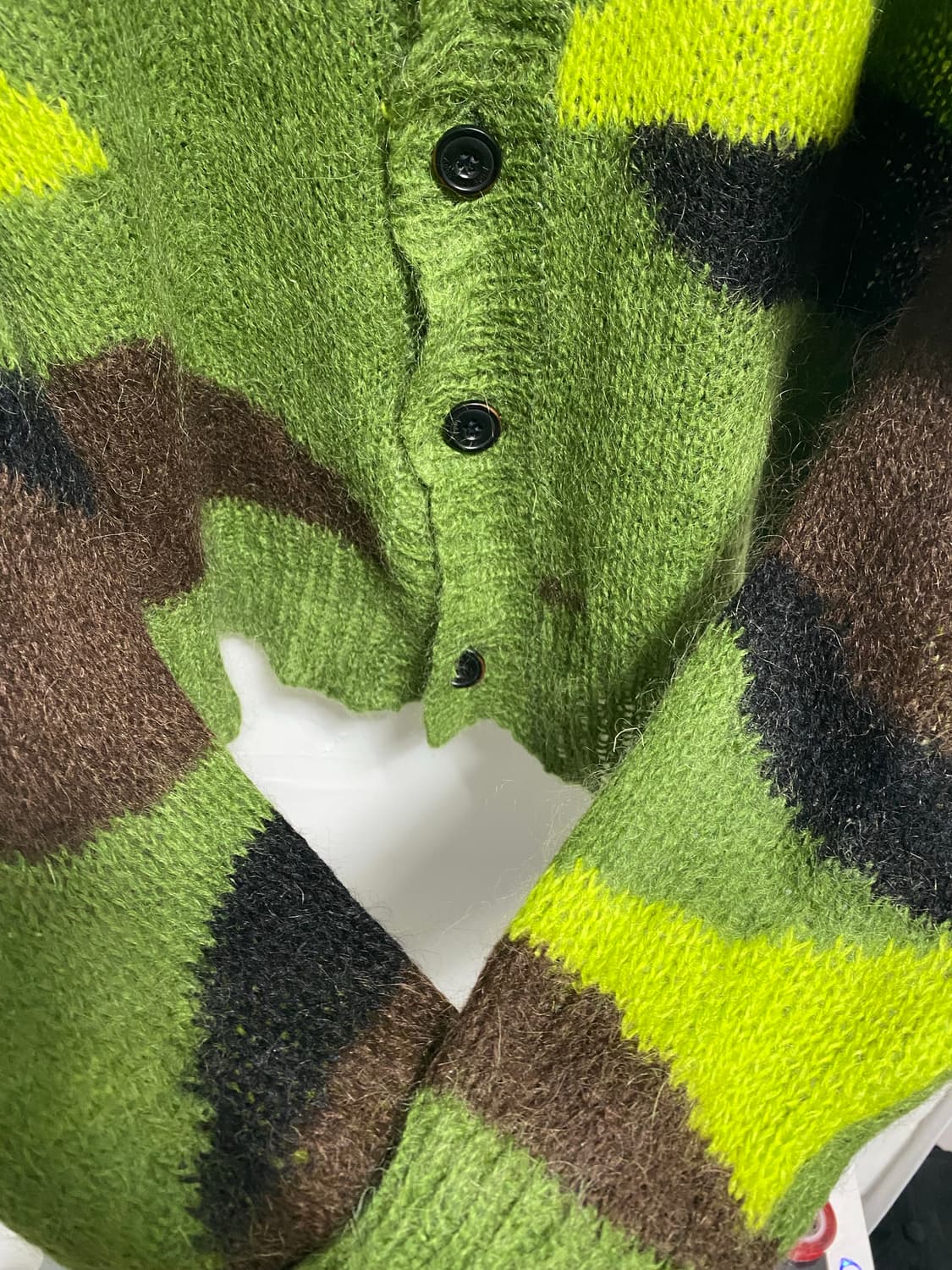 앤더스밸 ADSB 카모플라쥬 앙고라 니트 가디건 상품이미지6