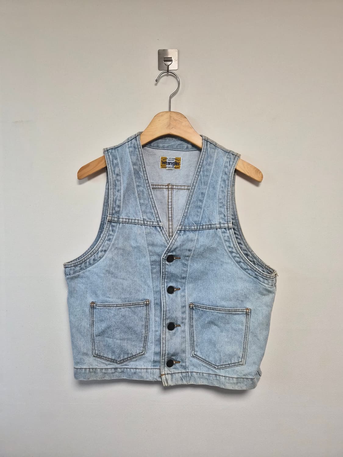 랭글러Wrangler 투포켓 데님 베스트 M - T193 상품이미지1