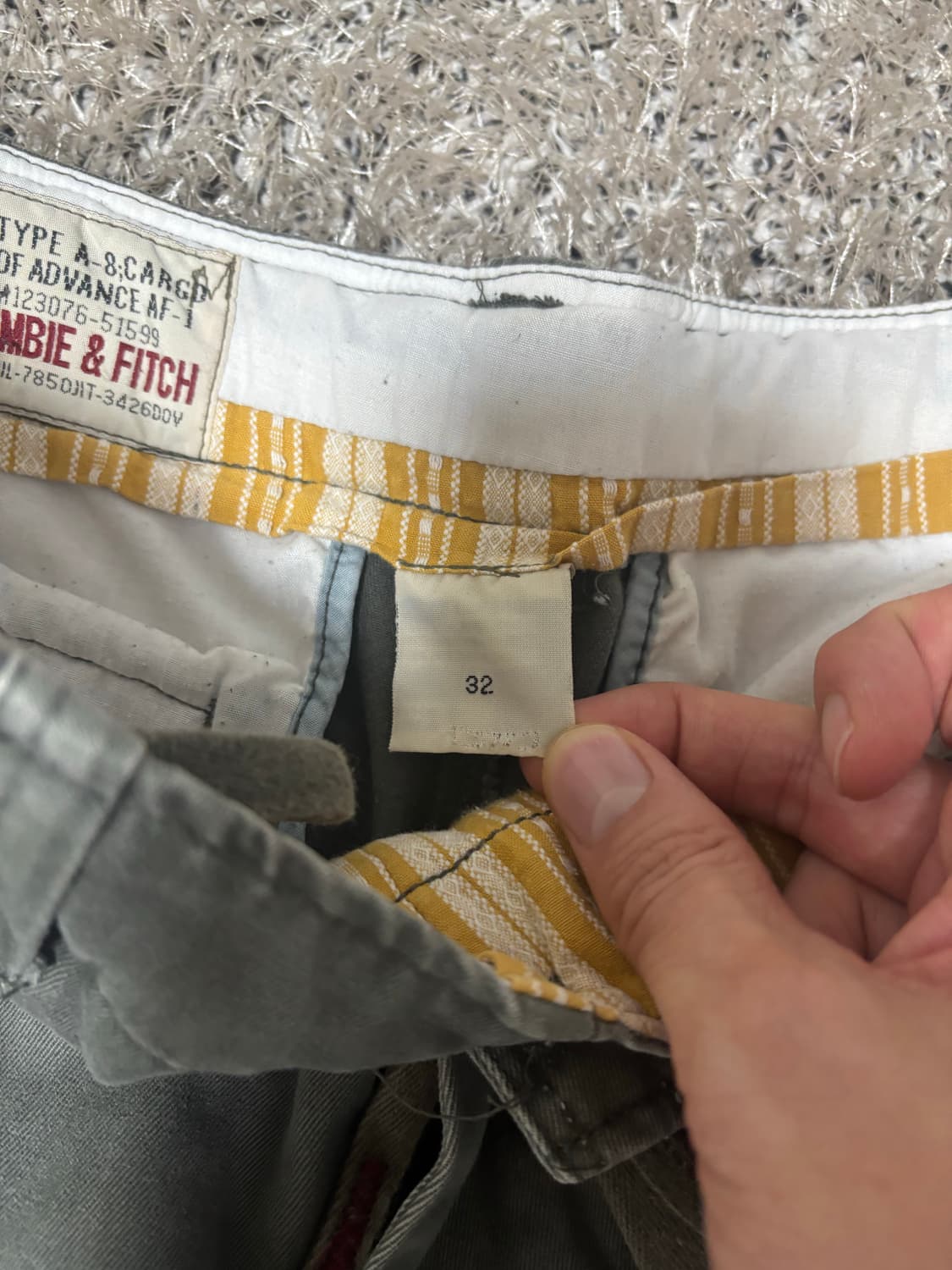 아베크롬비 카고 반바지 34사이즈 상품이미지5