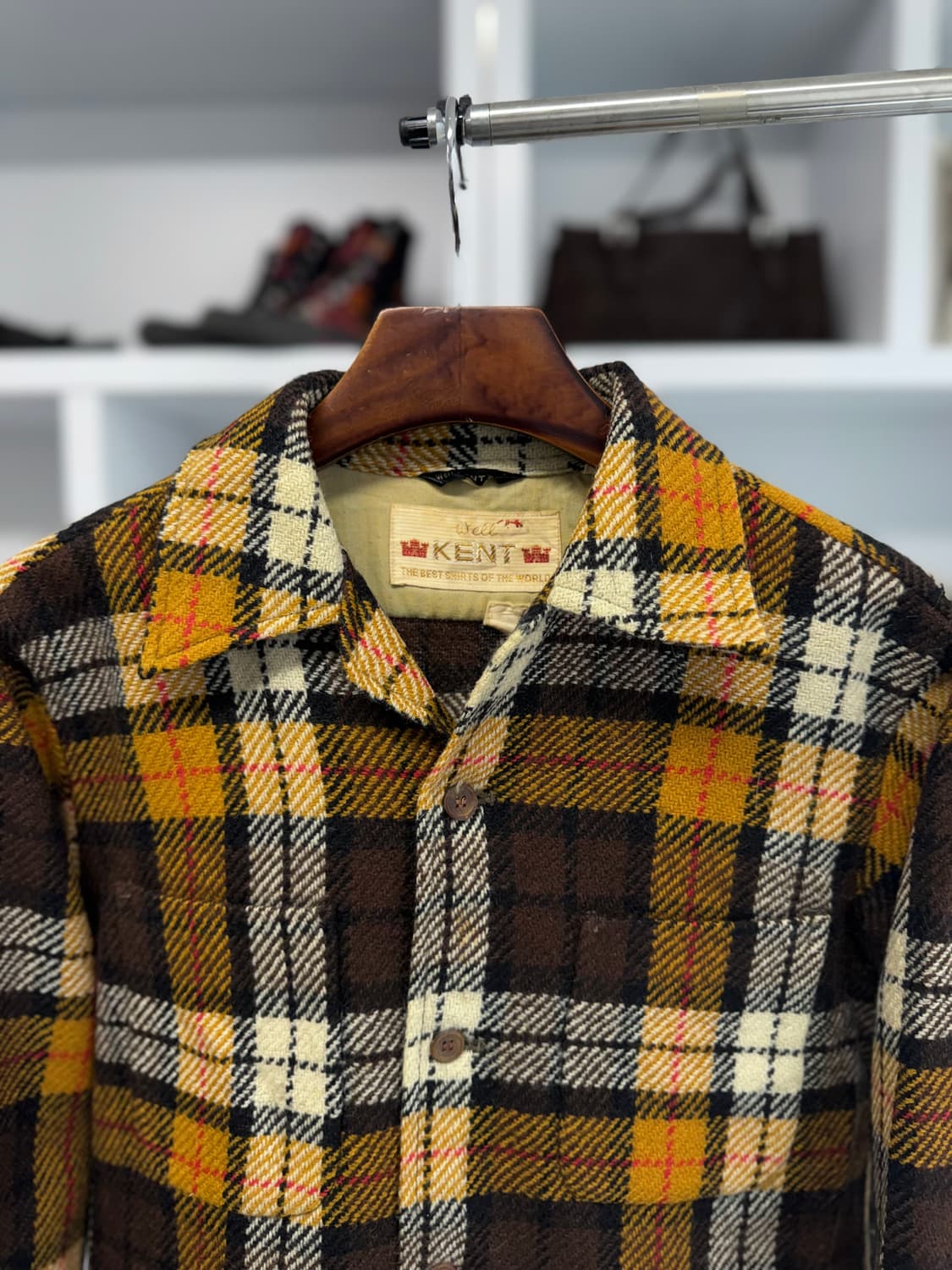 빈티지 kent 체크 셔츠 상품이미지2