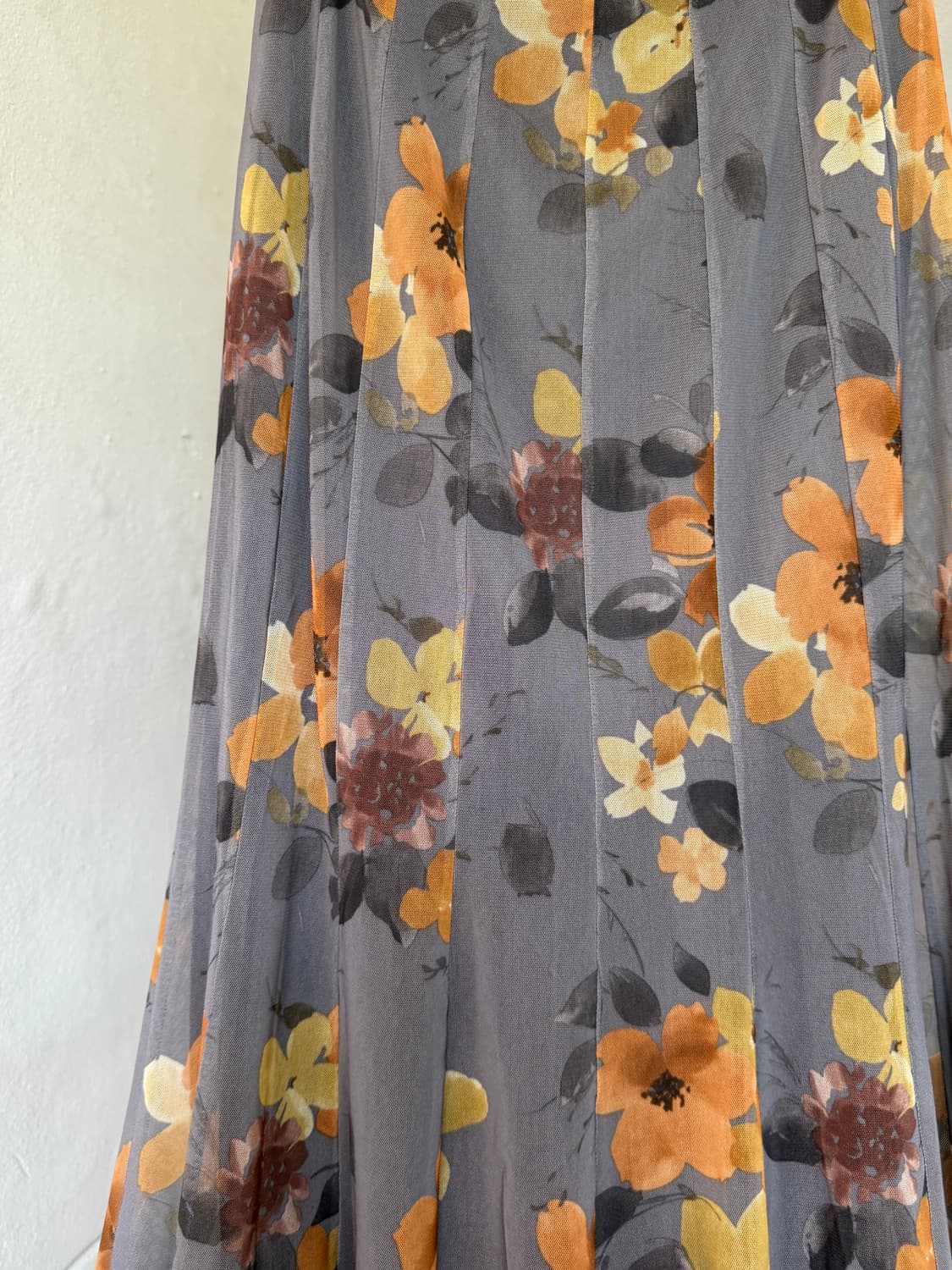 플라워 폴리 네트 롱스커트 상품이미지7