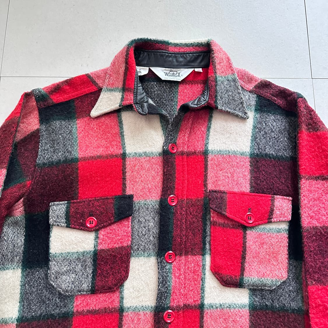 울리치 70s 빈티지 울 셔츠 자켓 XL 상품이미지2