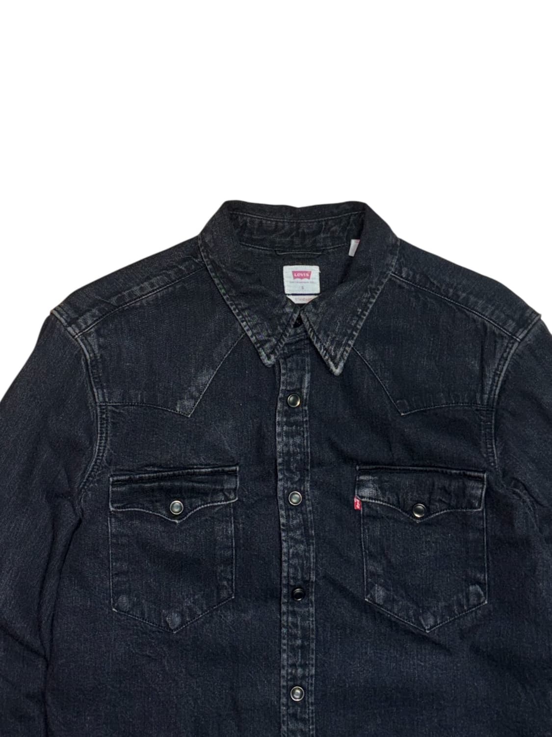 리바이스 워시드 블랙 웨스턴 데님 셔츠 상품이미지4