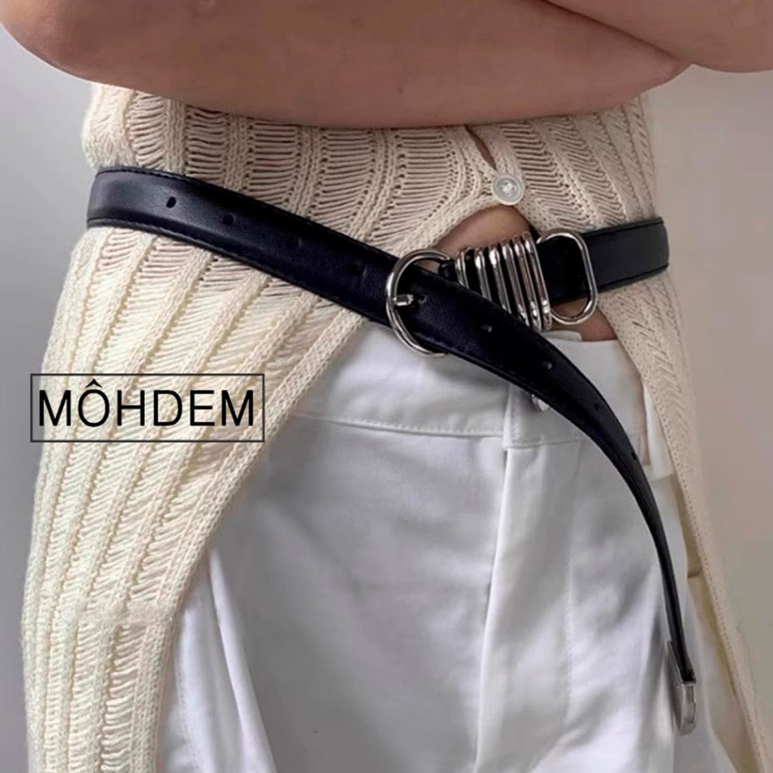 [Unisex]투머치 링 웨스턴 가죽벨트 상품이미지2