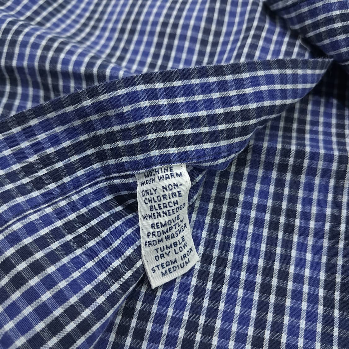 Co854 XL 폴로 랄프로렌 블루블랙 마이크로체크 긴팔 셔츠 남방 상품이미지6