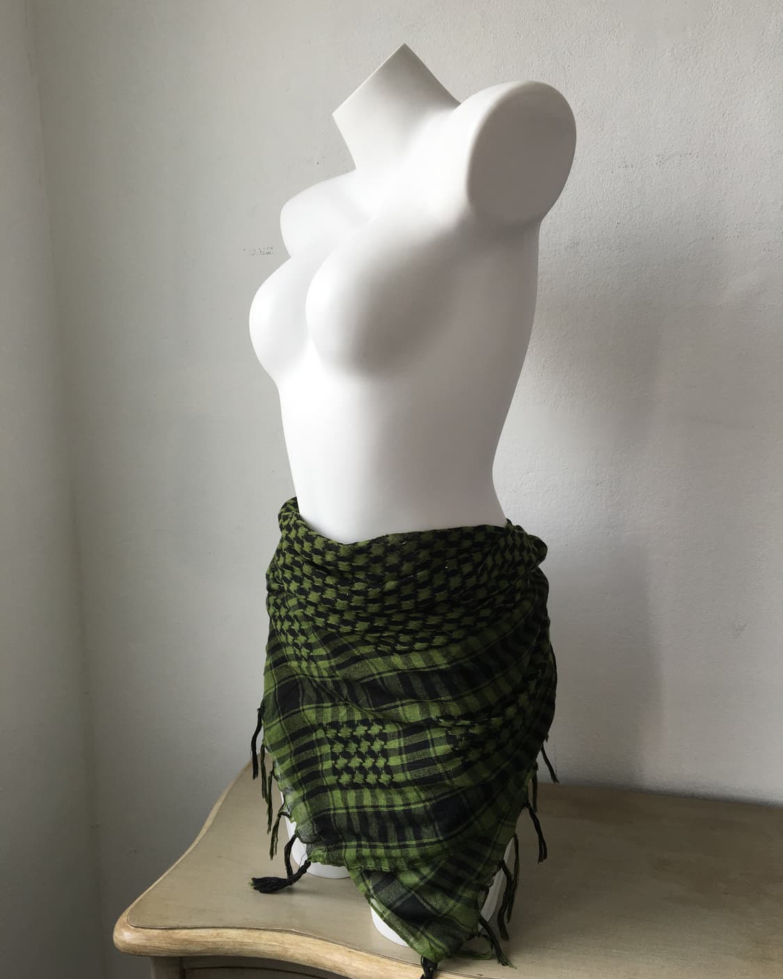 check pattern fringe scarf 상품이미지6