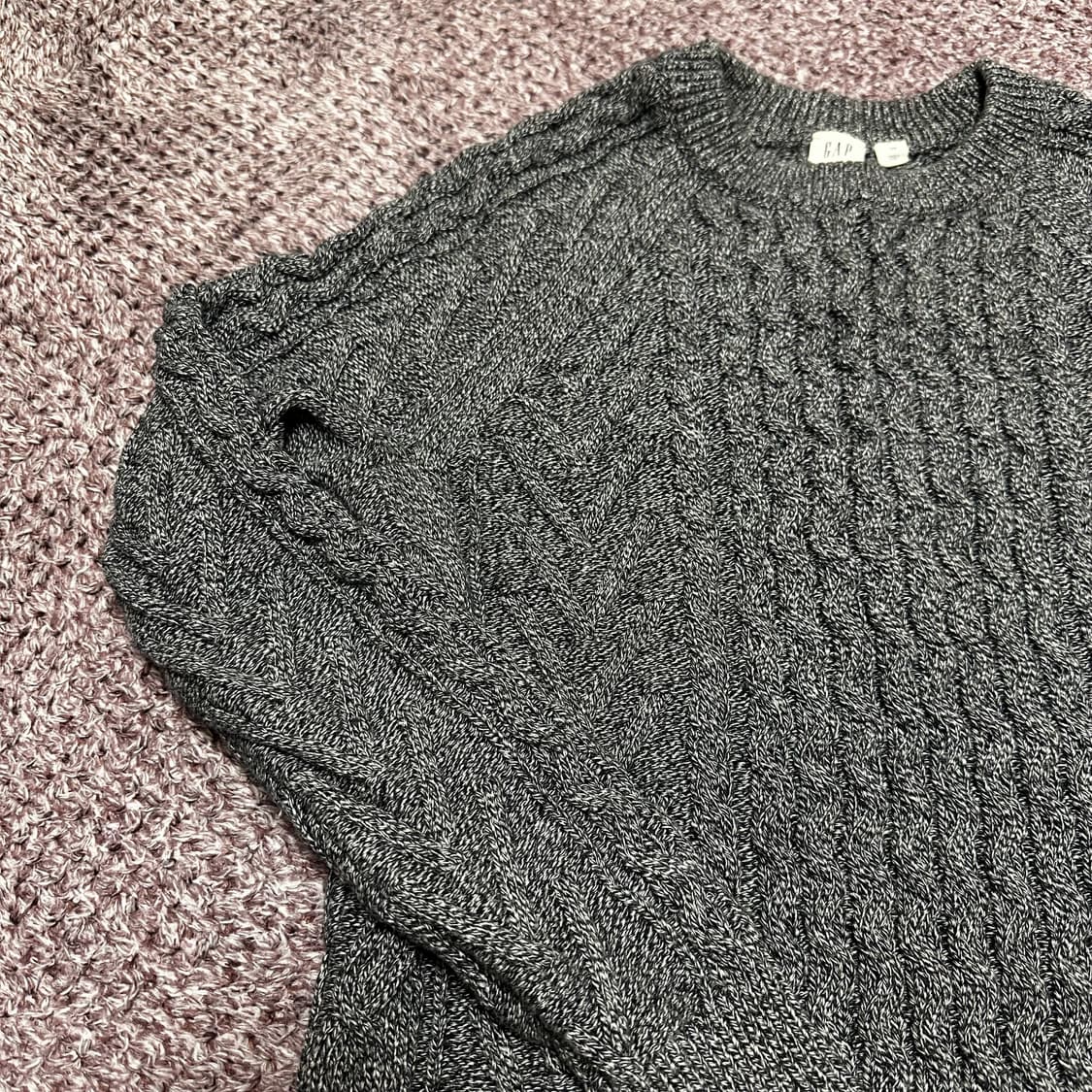 GAP 여성 꽈배기 스웨터 케이블니트 xs 상품이미지3
