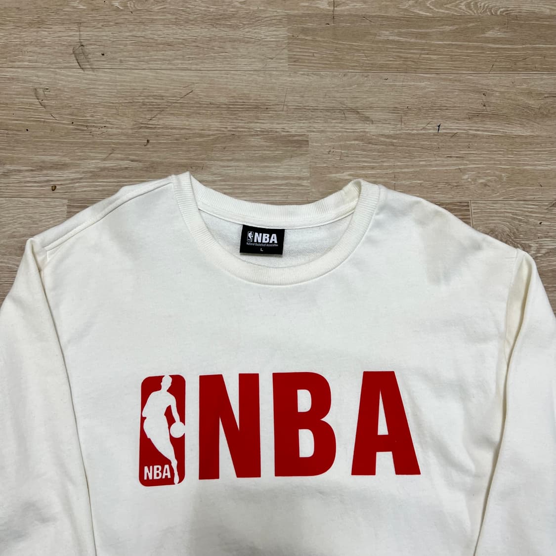 NBA 빅로고 맨투맨 티셔츠 [화이트] L/100 상품이미지2