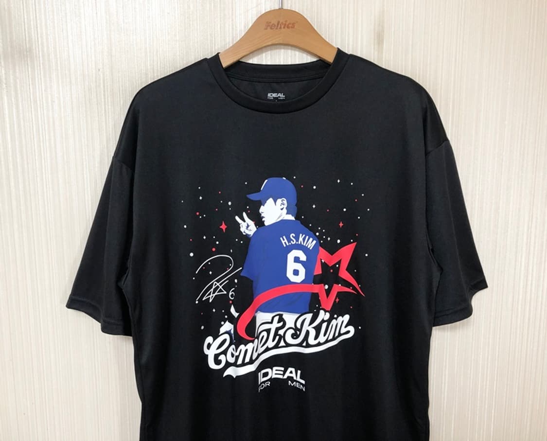 아이디얼포맨X김혜성 한정 코멧킴 플레이어티셔츠 F #6 상품이미지3