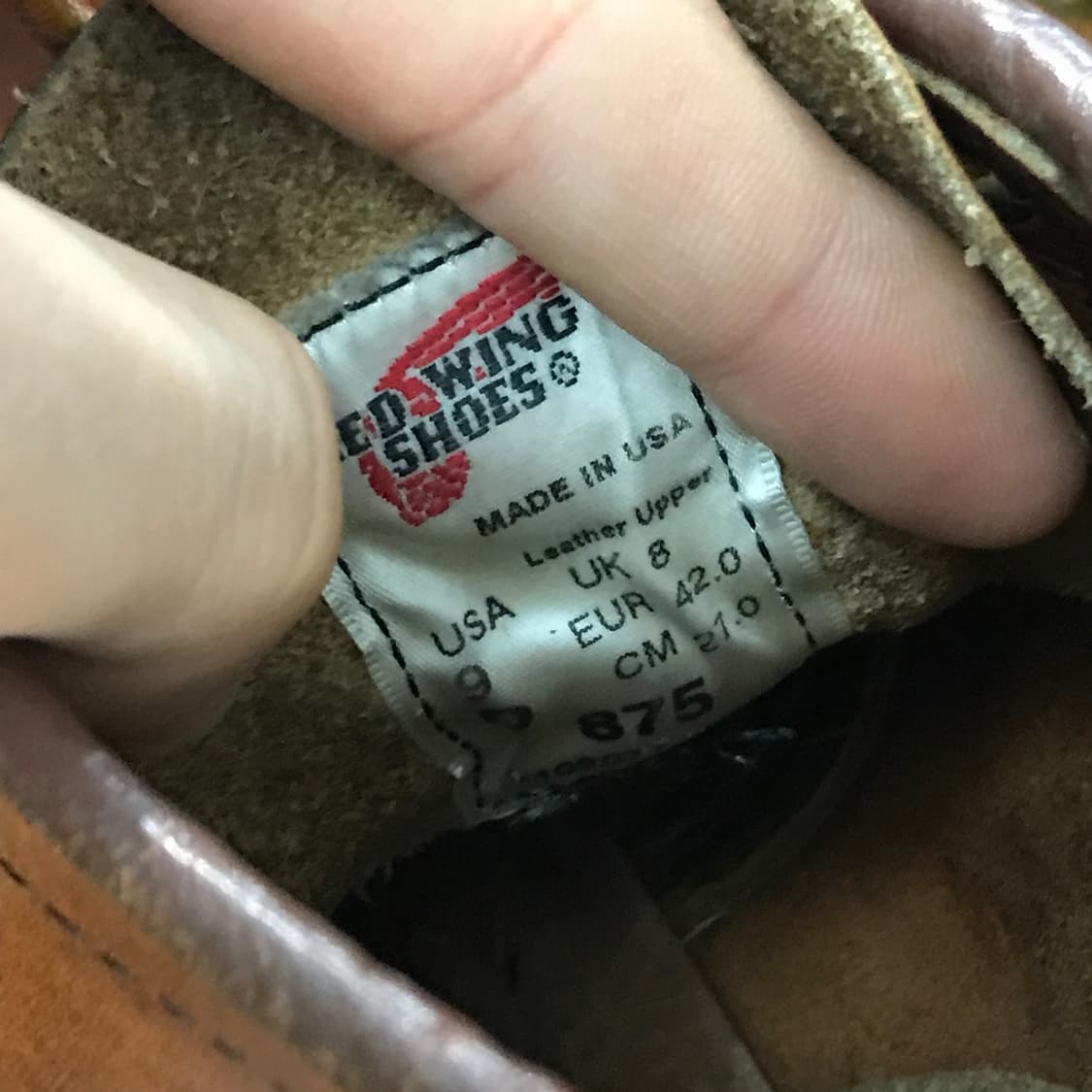 레드윙 875 목토 브라운 부츠 270 275  상품이미지7