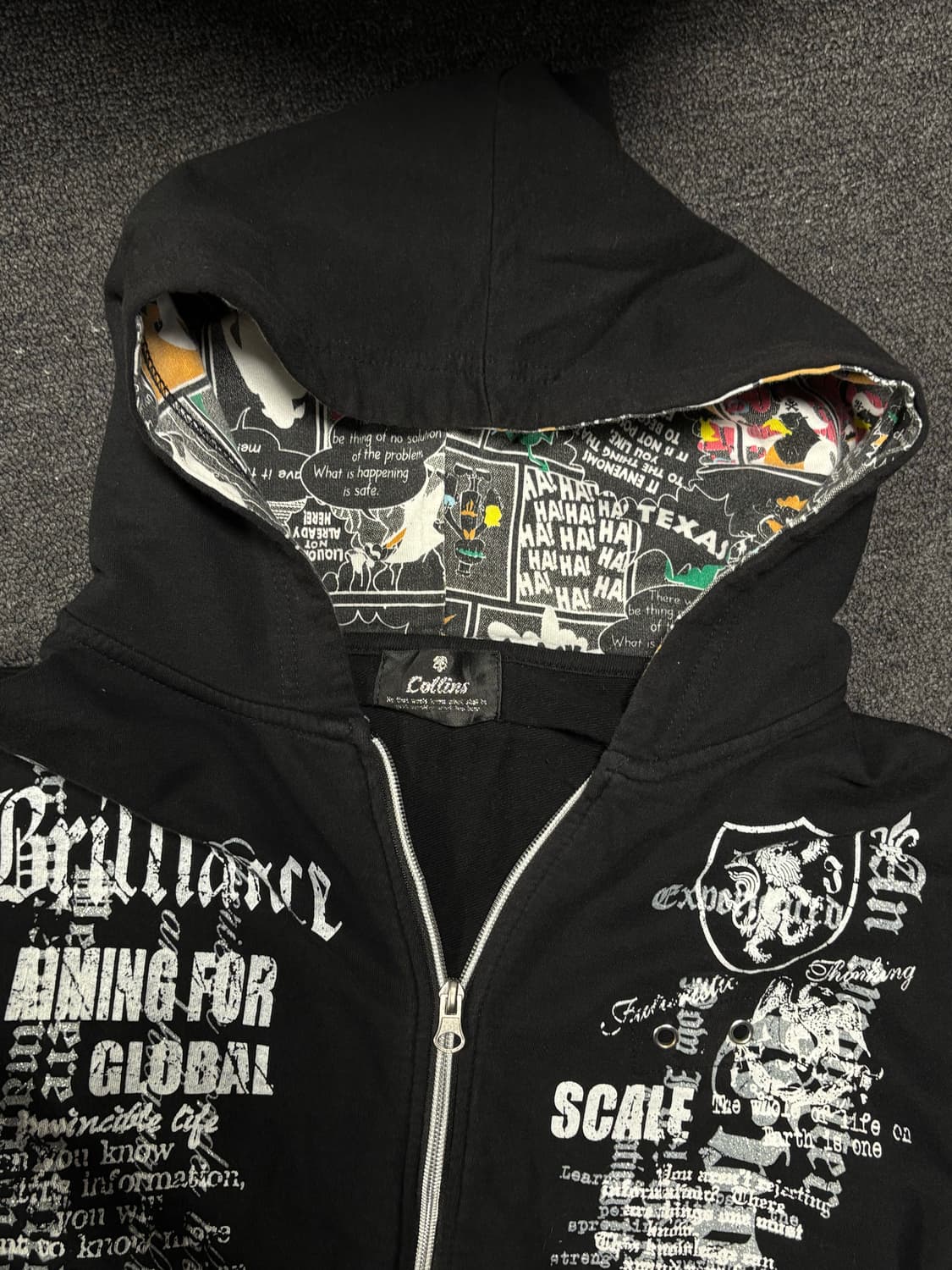 Y2K Rock-Punk hoodie zip-up 상품이미지3