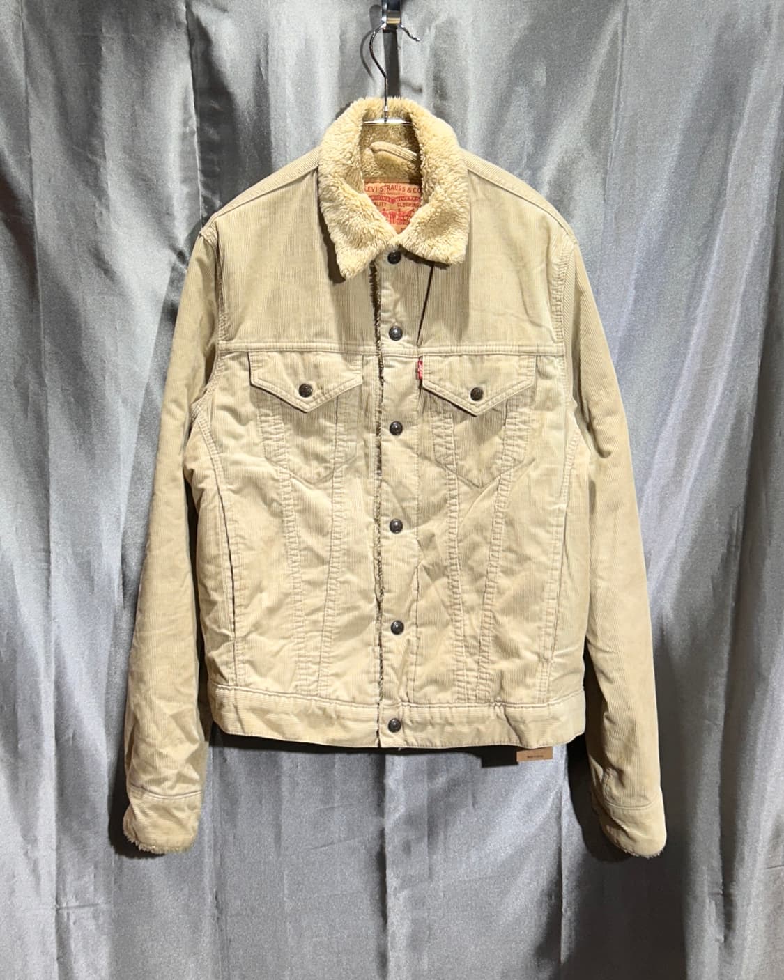M 리바이스 쉐르파 베이지 양털 코듀로이 자켓  상품이미지2