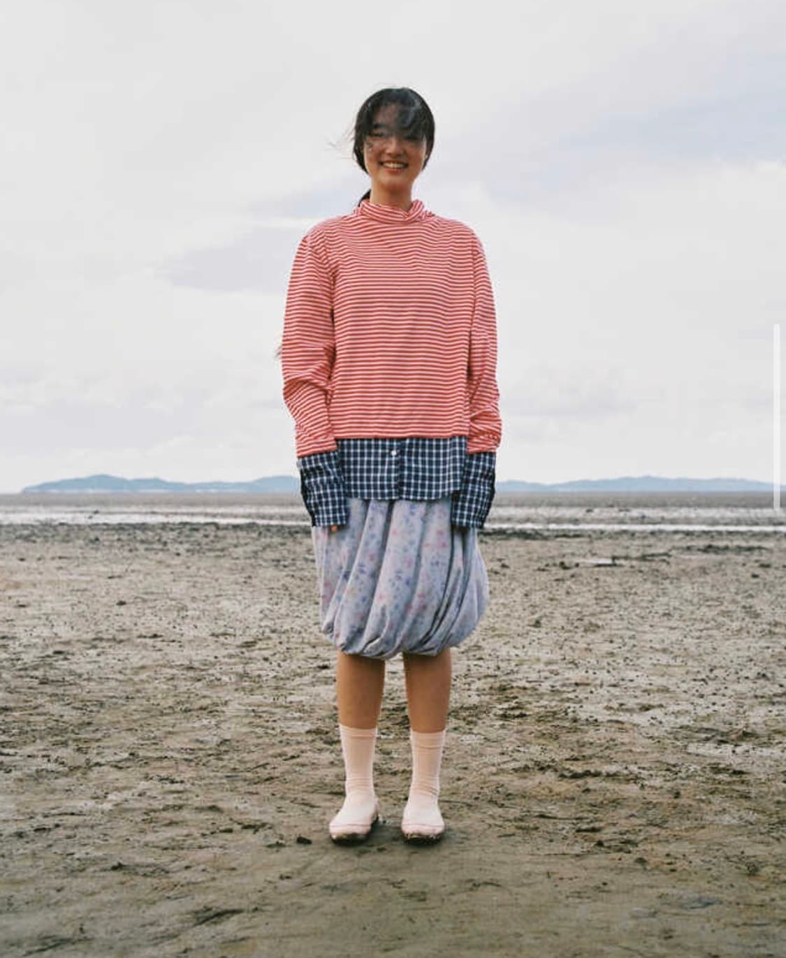 더디 soft floral draped skirt 드레이프 치마 스커트 상품이미지4