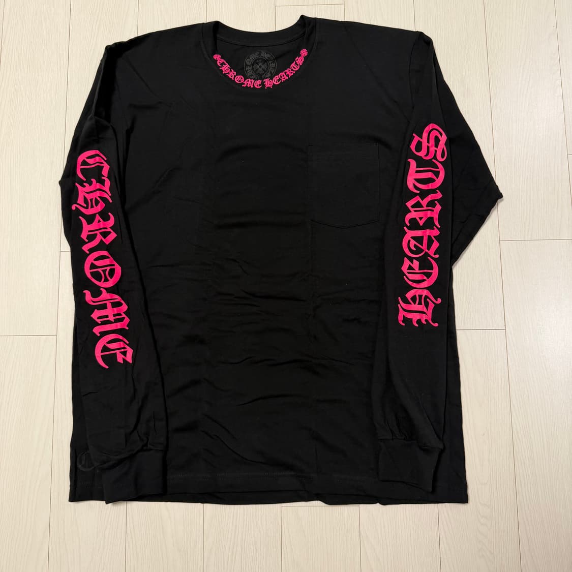 크롬하츠 롱슬리브 블랙/핑크 XL 상품이미지2