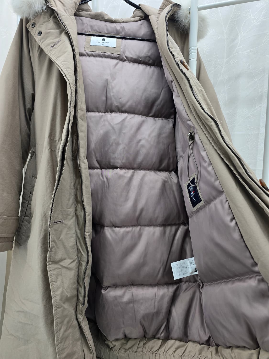 PERI JENSON 여성 롱 다운 코트 95 상품이미지8