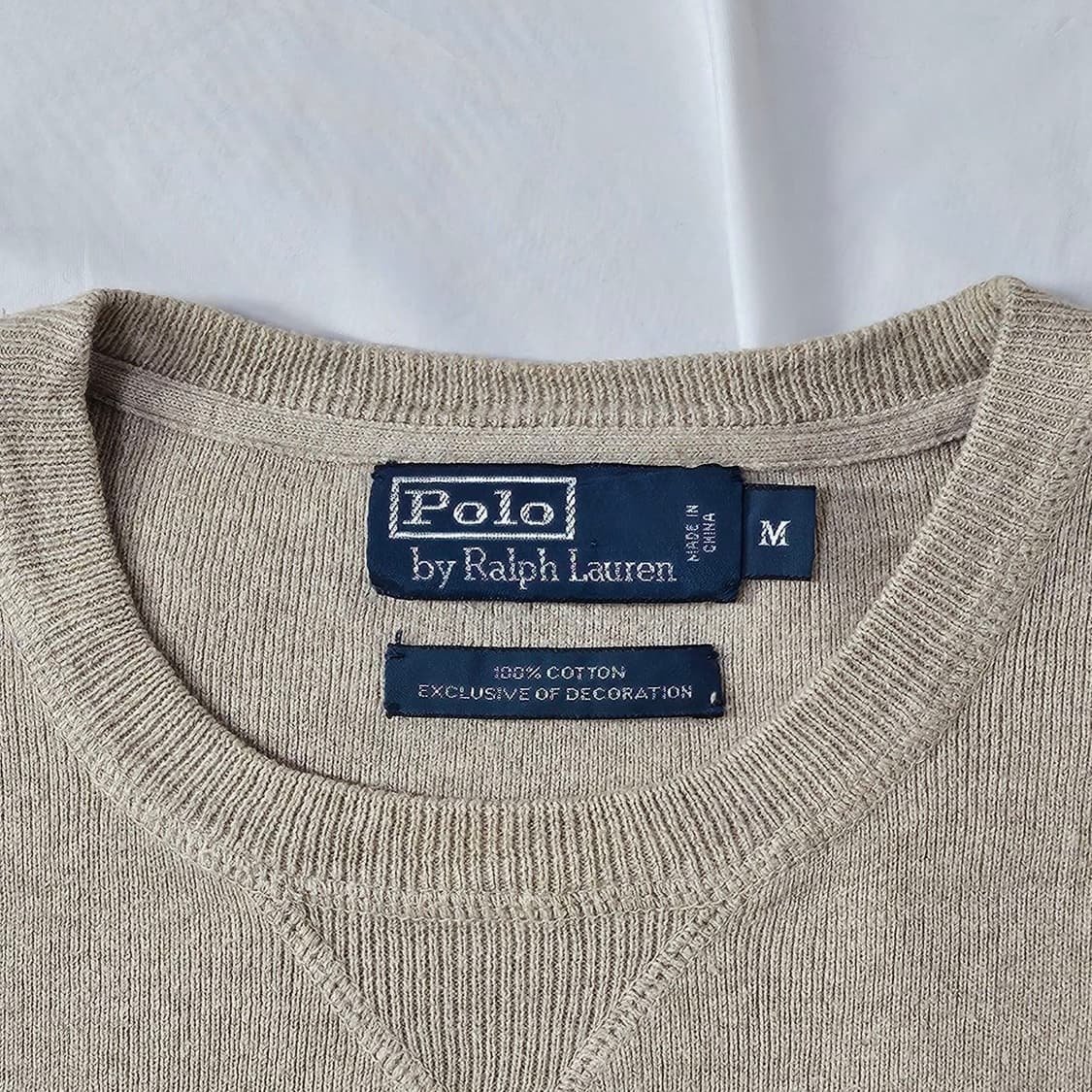 Polo 폴로 랄프로렌 베이지 라운드 니트  상품이미지4