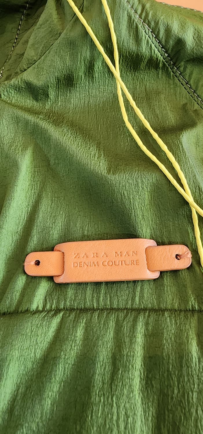 자라 데님 꾸뛰르 그린 자켓 100 상품이미지6