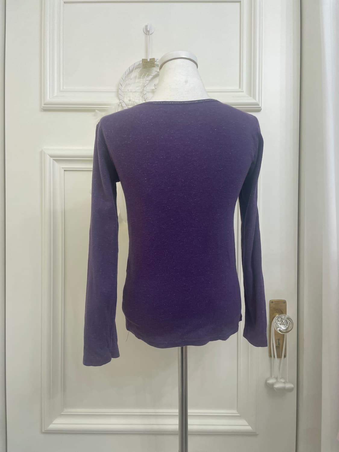 pink shirring cotton 2-way zip-up&purple 상품이미지9