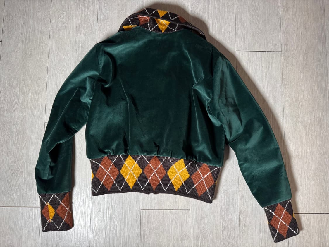 에곤랩 벨벳 집업 그린 L 상품이미지7