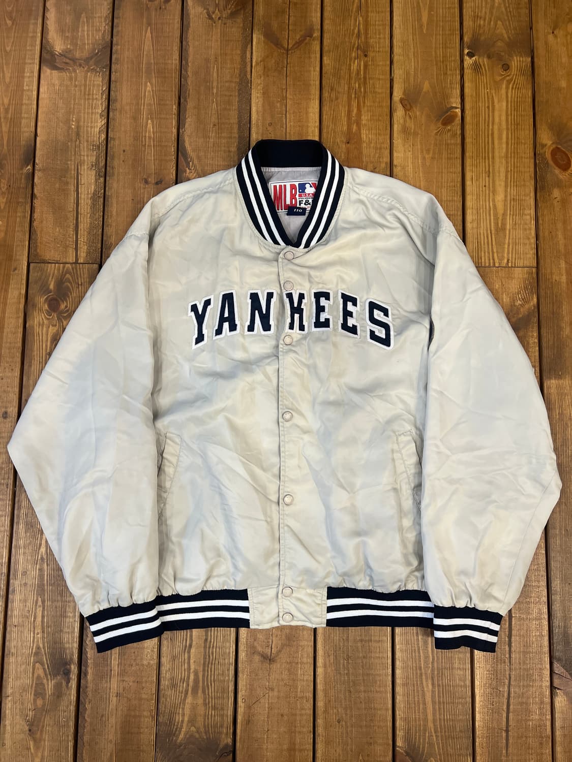 엘엠비 베이지 베이스볼 자켓 상품이미지6