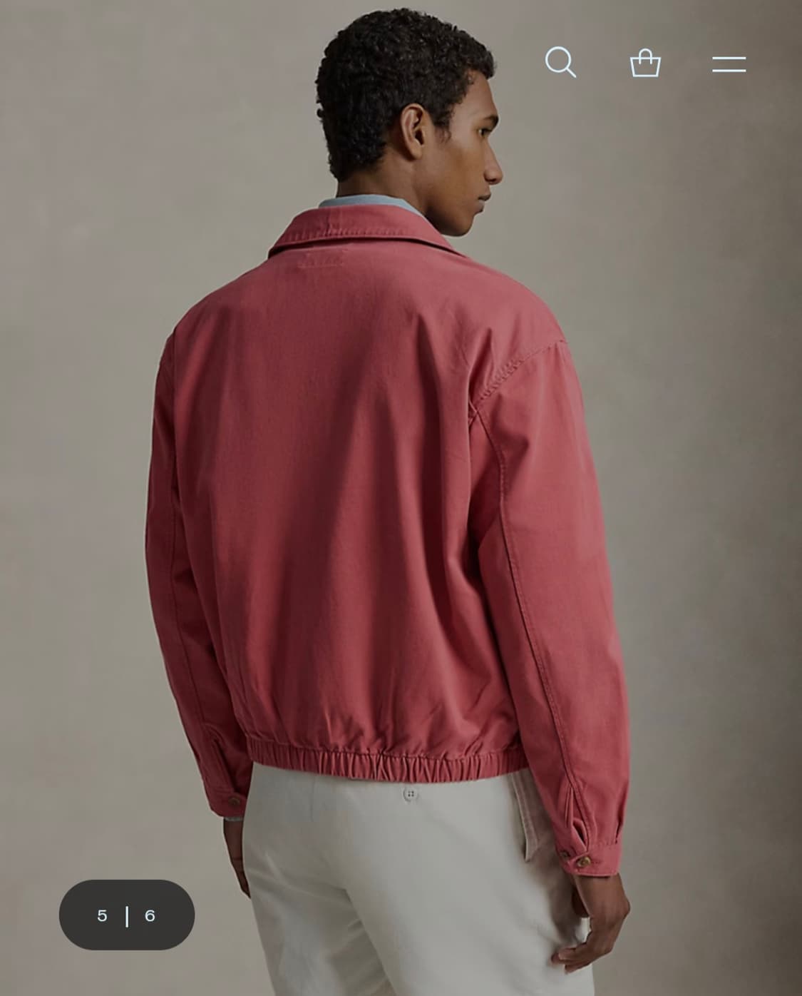 폴로 랄프 로고 빅자켓 더스트핑크 상품이미지3