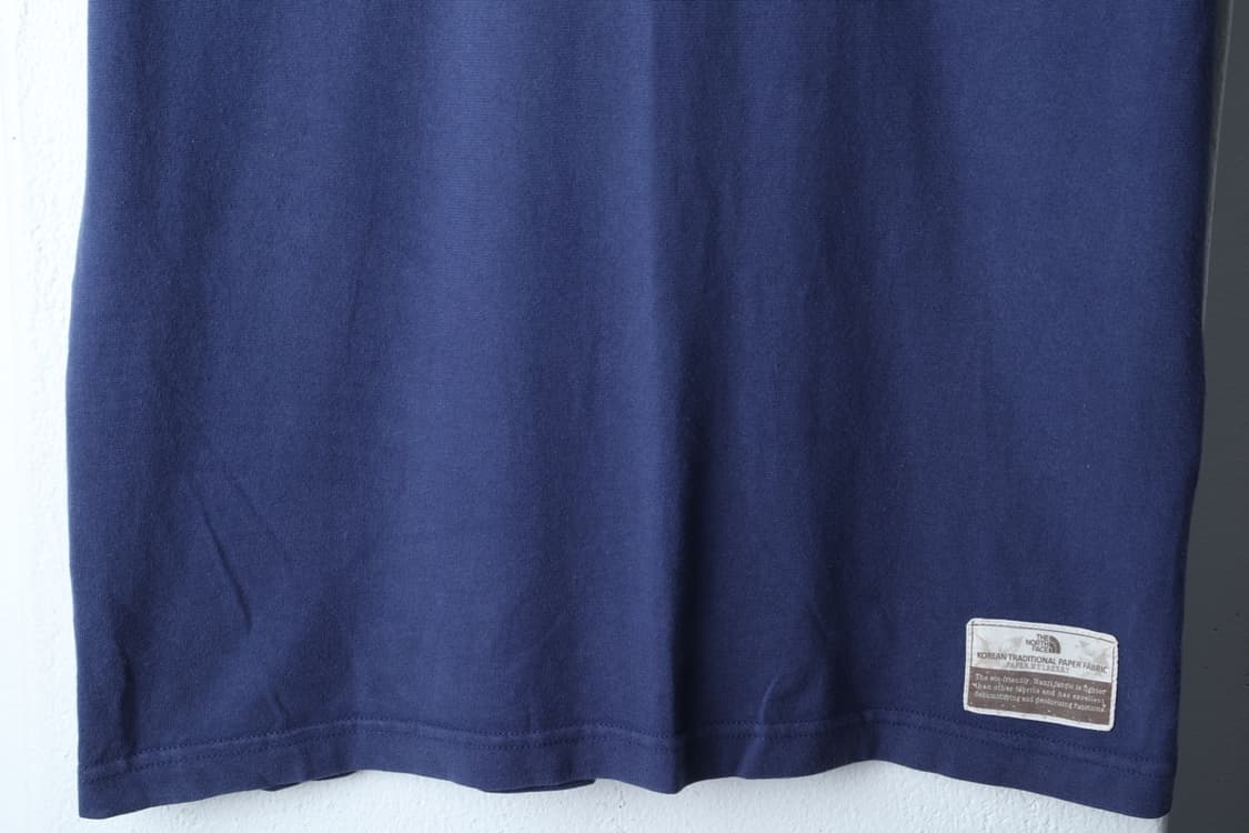 (L-XL) 노스페이스 반팔 티셔츠 빅로고 네이비 에이징-H31418 상품이미지4