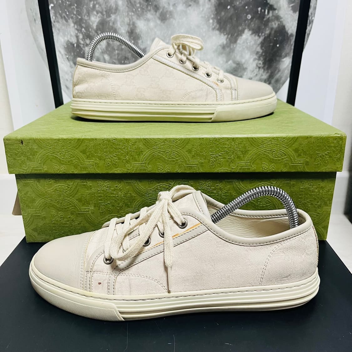  정품 6.5) 구찌 GG로고 캔버스 스니커즈 260~265 상품이미지1