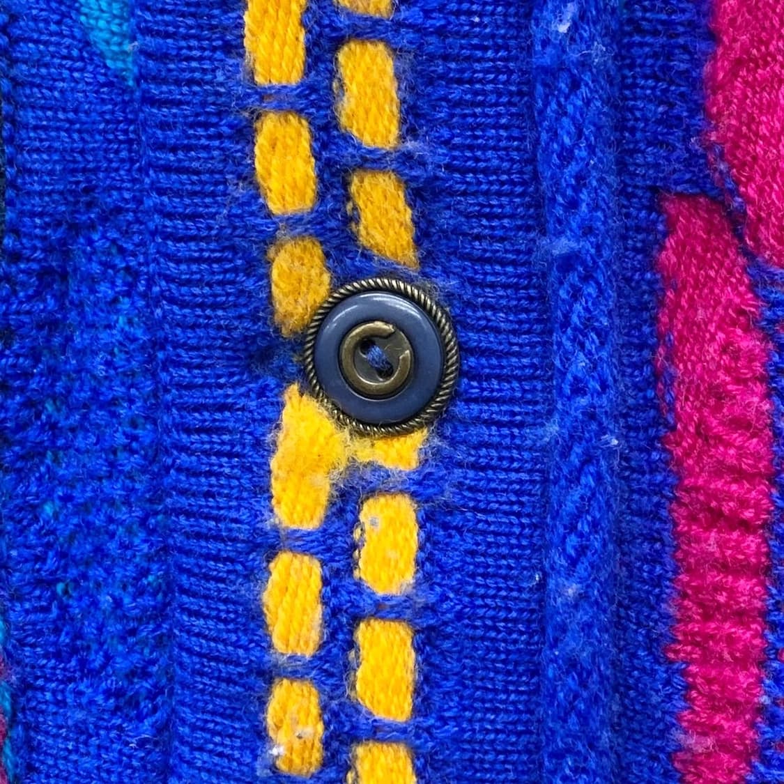 쿠지 멀티컬러 오스트레일리아 케이블 가디건 상품이미지5