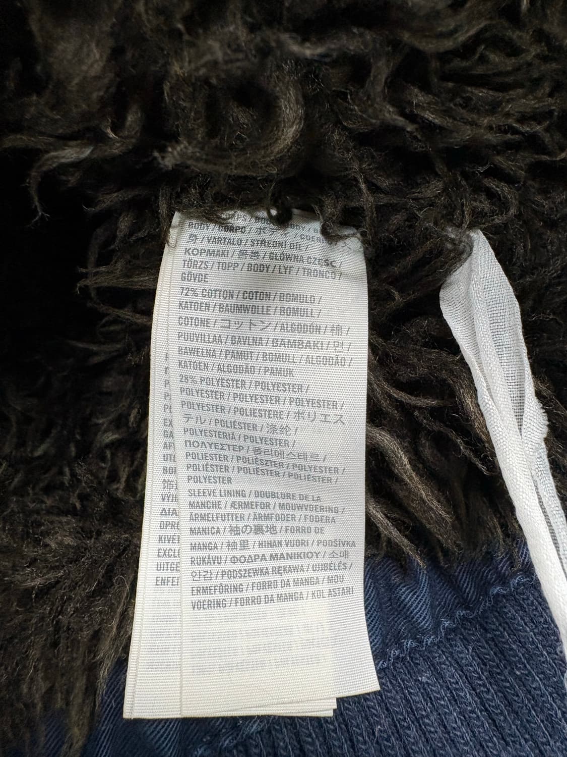 아베크롬비 퍼 후드집업 네이비 상품이미지8