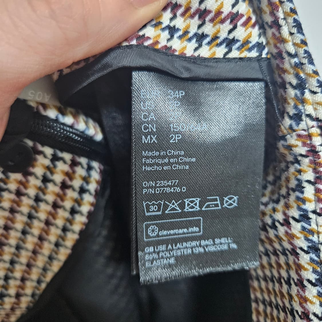 H&M 하운드투스 체크 패턴 미디 스커트 24 상품이미지5