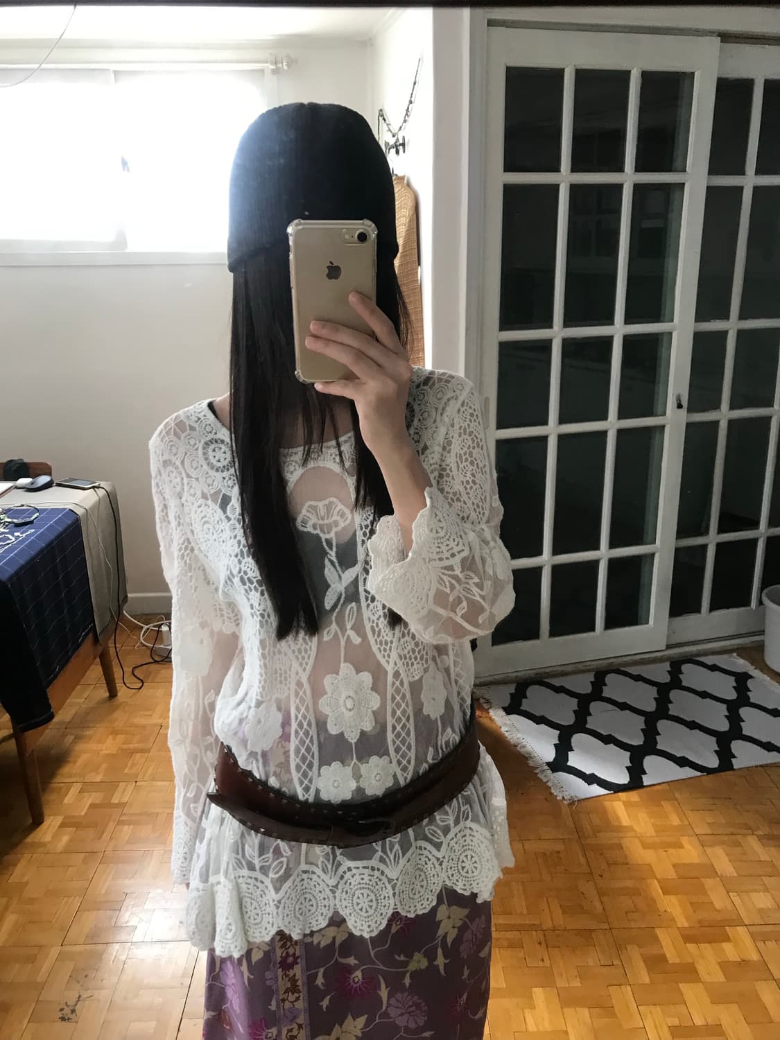  vintage lace see-through top  상품이미지8
