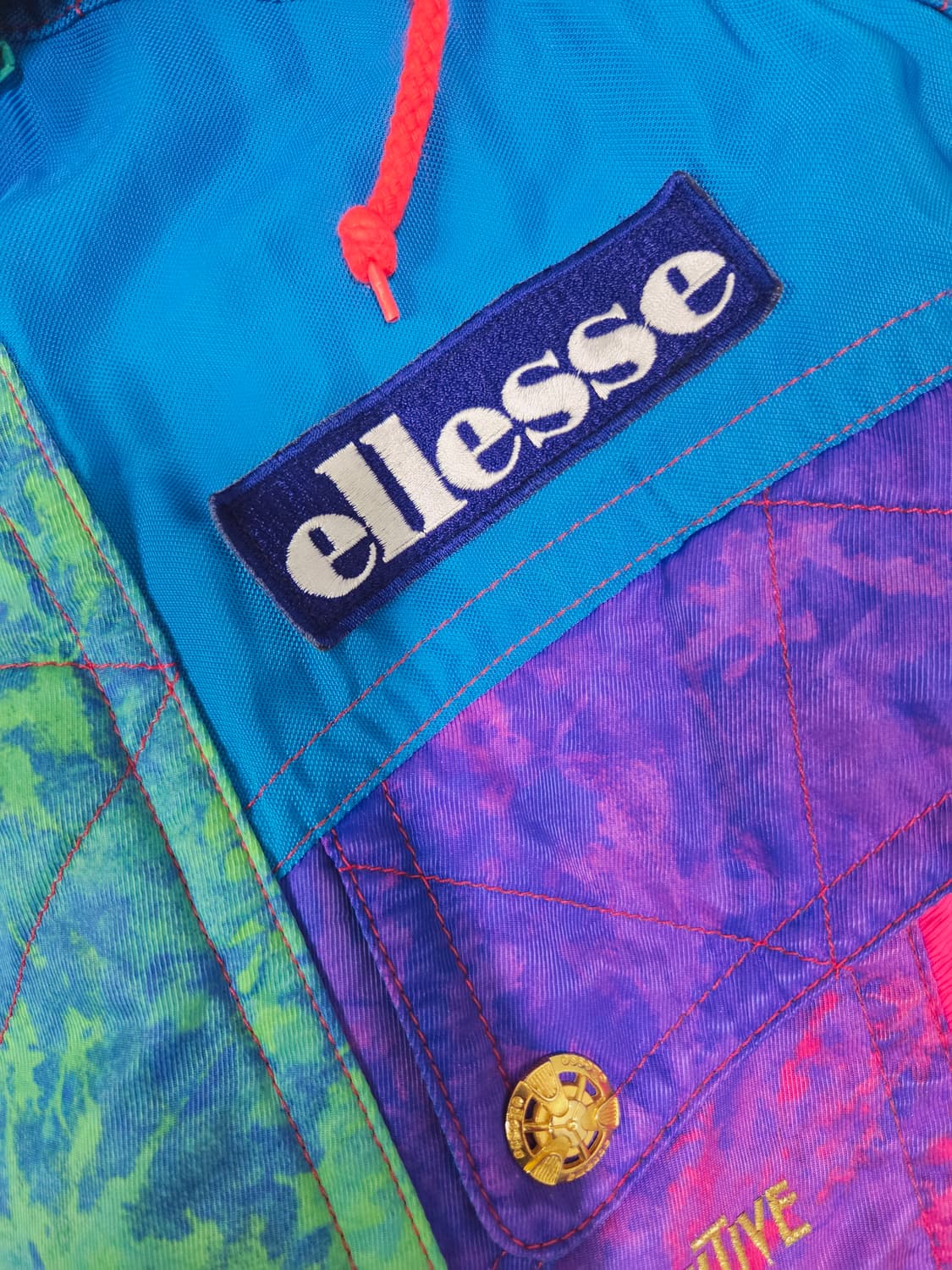 엘레쎄 재팬 민트 마블링 컬러 패딩 점퍼 상품이미지4