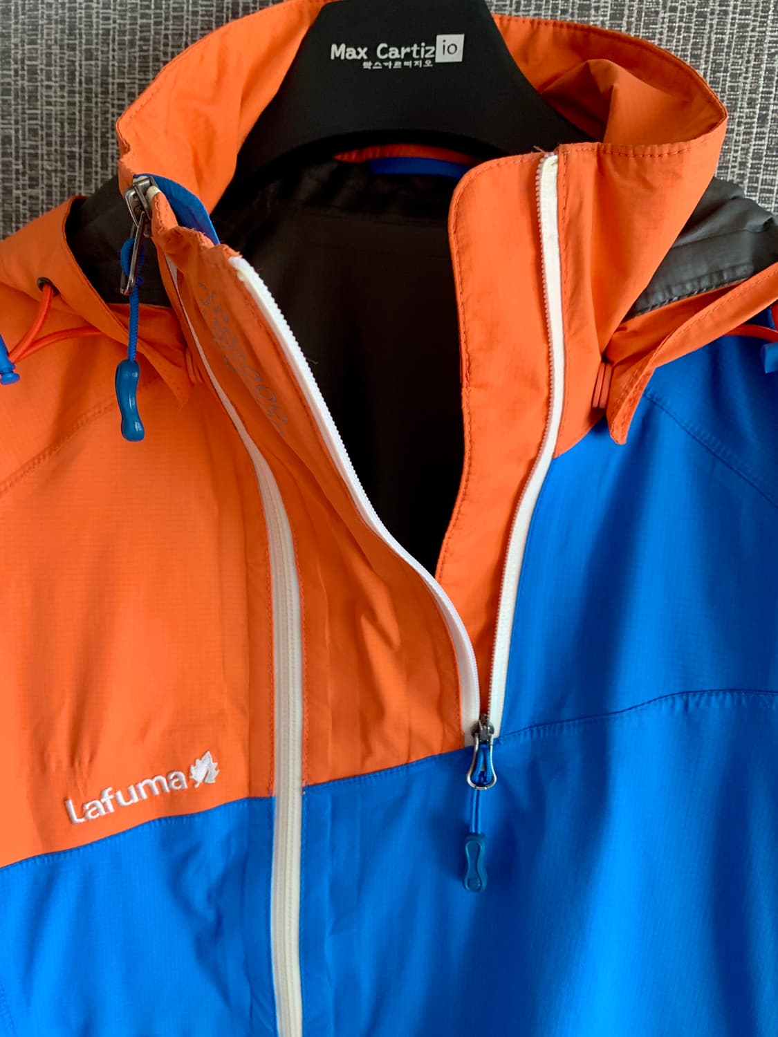 라푸마 고어텍스 자켓 오렌지 블루 윈드자켓 바람막이 방풍 방수 후드점퍼 상품이미지2