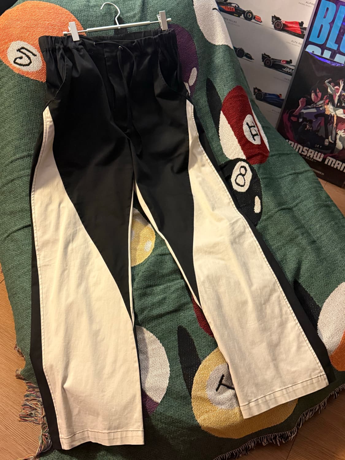 Serapis 블랙 판넬 팬츠 상품이미지2