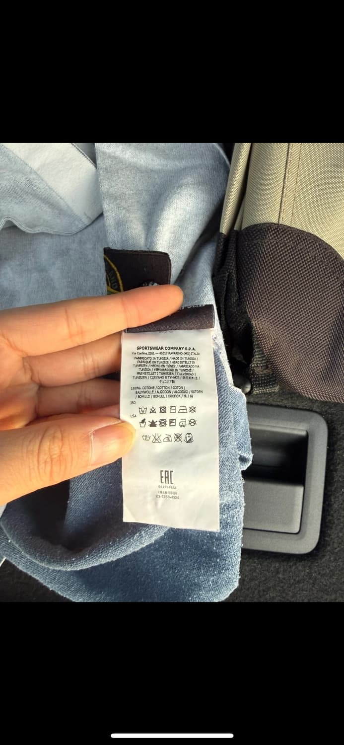 정품 스톤아일랜드 니트 연하늘색 L 상품이미지5