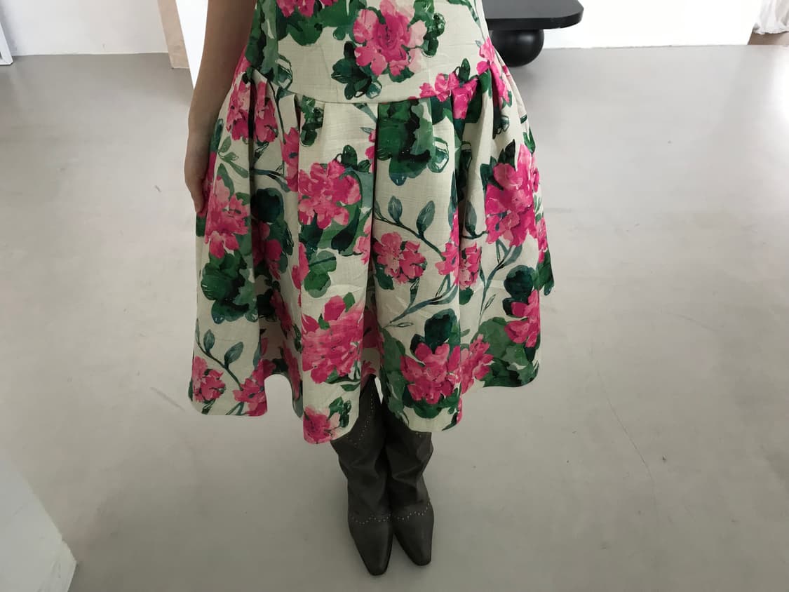 vintage pink pattern one-piece 상품이미지4