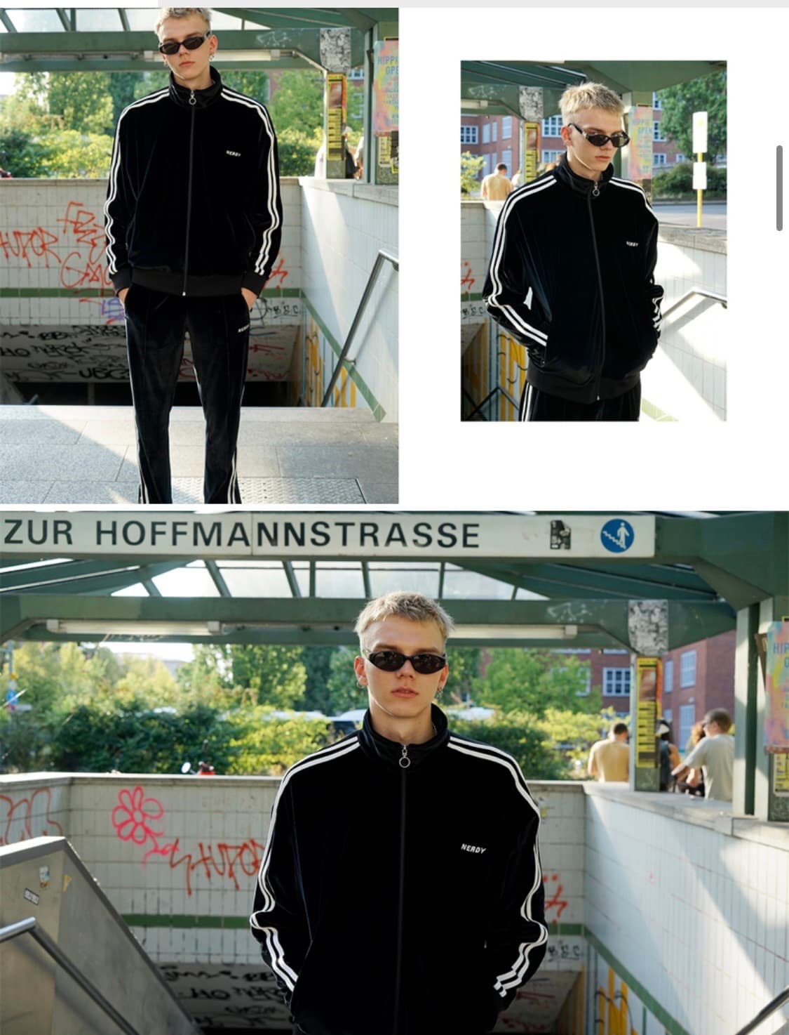 널디 벨벳 트랙탑 져지 상품이미지3