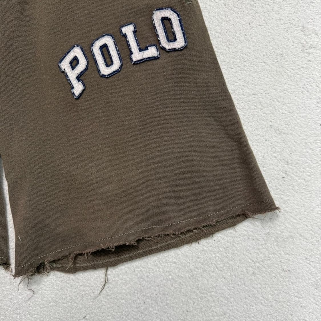 RALPH LAUREN 마드라스 로고 프렌치 테리 쇼츠 M (10-12) 상품이미지3