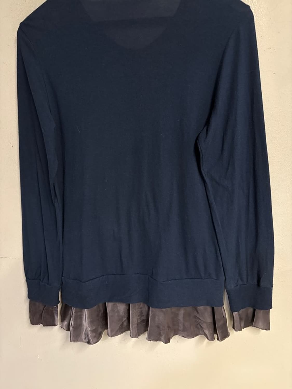 sacai luck Layered Silk-Trim Cardigan  상품이미지6