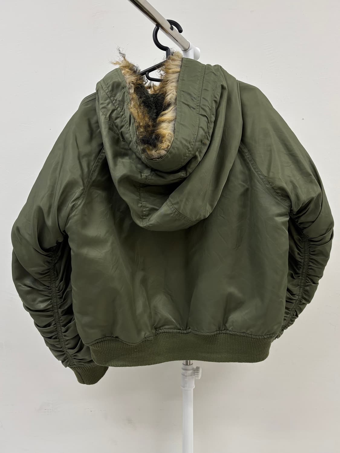빈티지 카키 y2k 봄버 자켓 상품이미지8