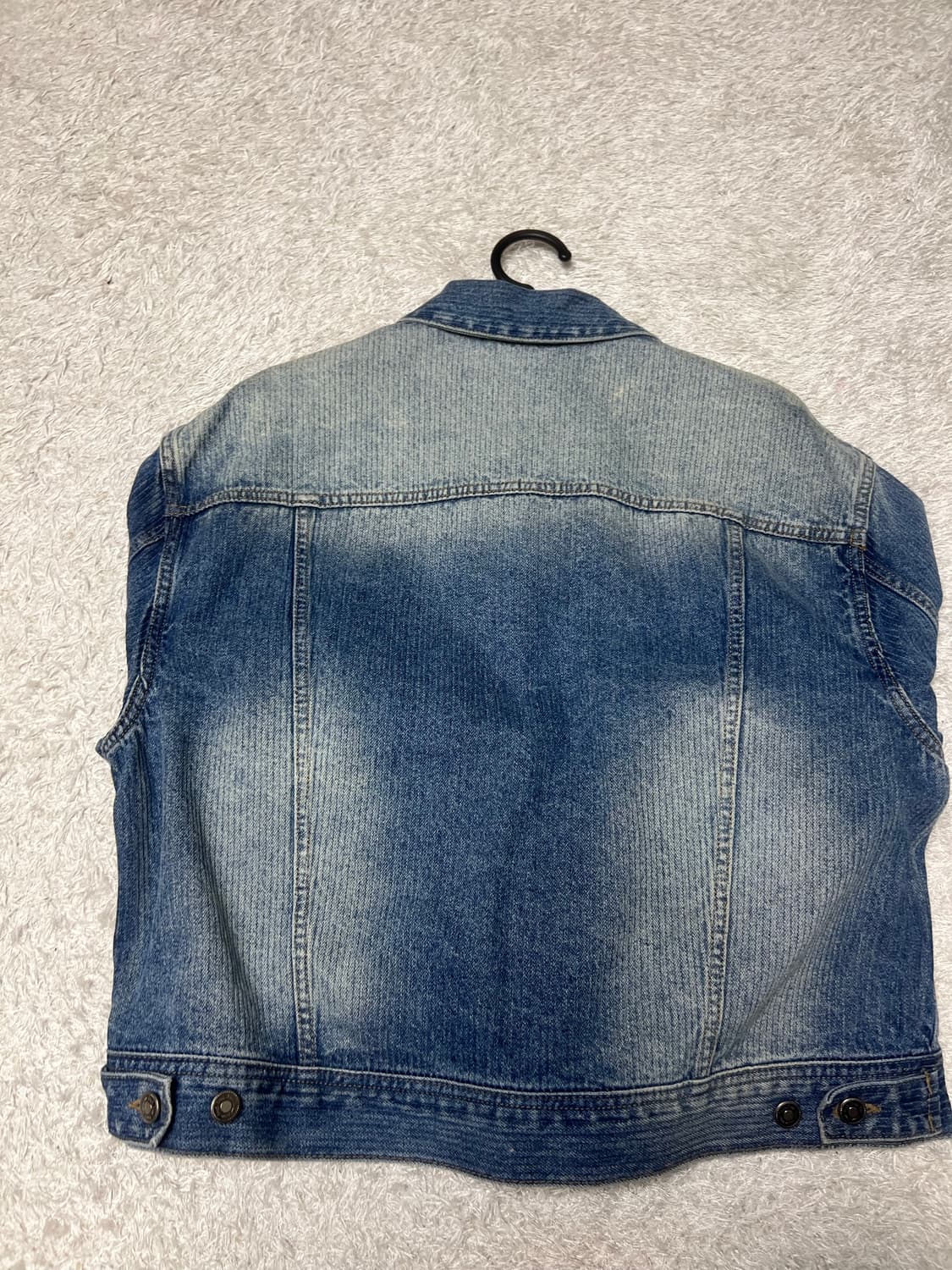 [48] 엘무드 케인 데님 트러커 자켓 워시드블루  상품이미지3