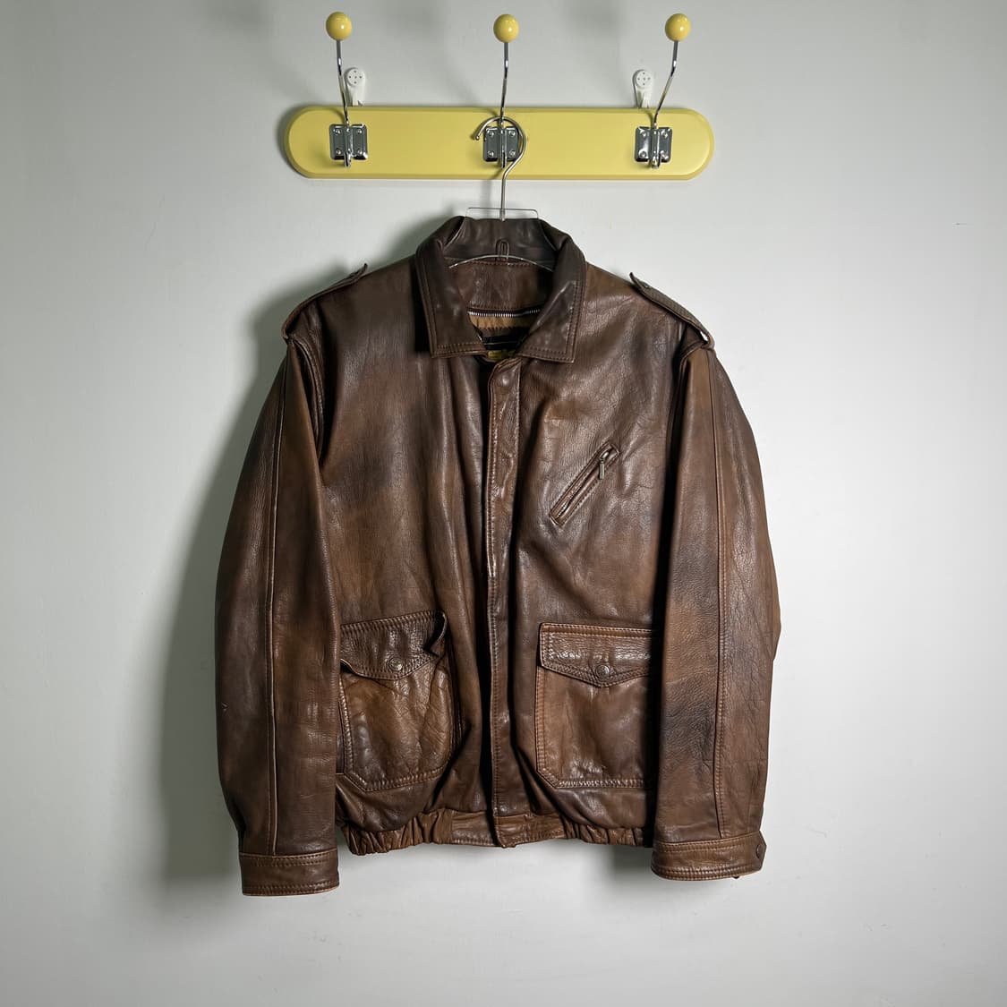 VTG 빈티지 A-2 레더 플라이트 자켓 L 상품이미지1