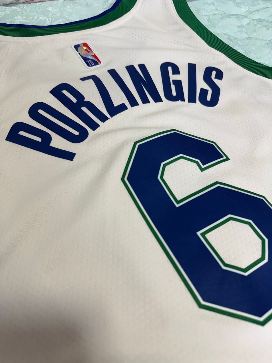 75주년 한정판 포르징기스 댈러스 스윙맨 져지 NBA 유니폼 - L 상품이미지2